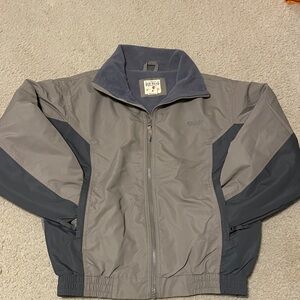 Women’s  Two-Tone Gray Tan Windbreaker